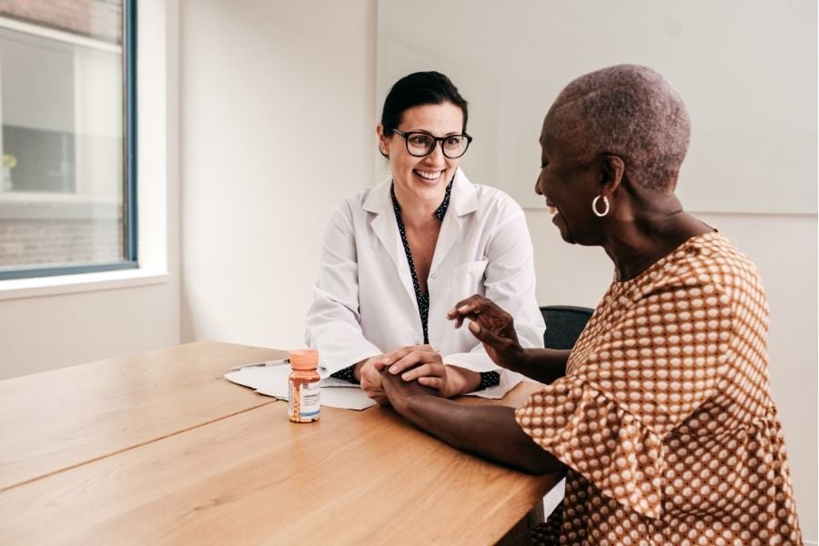 patient with doctor