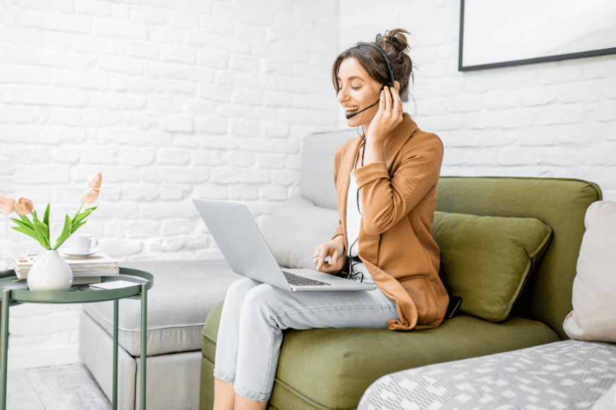 Woman Working From Home